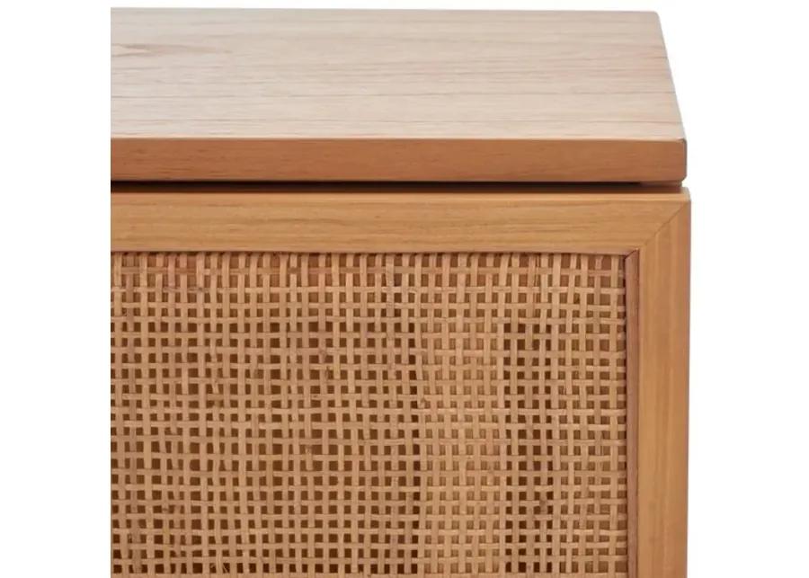 ZADIE 2 DRAWER RATTAN NIGHTSTAND