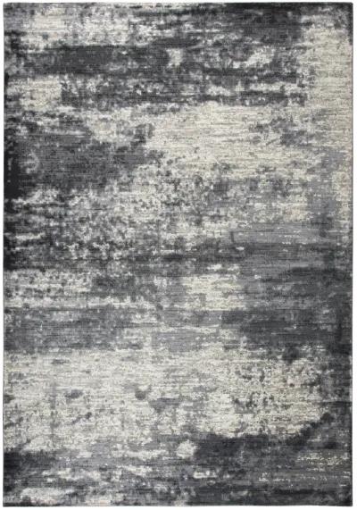 Panache Beige/Taupe Abstract Polypropylene 3'3" x 5'3" Rectangle Rug