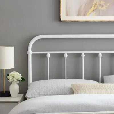 Sage Queen Metal Headboard