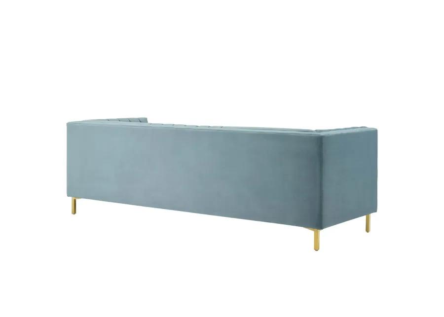 Ingenuity Channel Tufted Performance Velvet Sofa