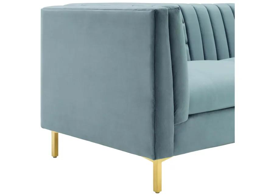 Ingenuity Channel Tufted Performance Velvet Sofa