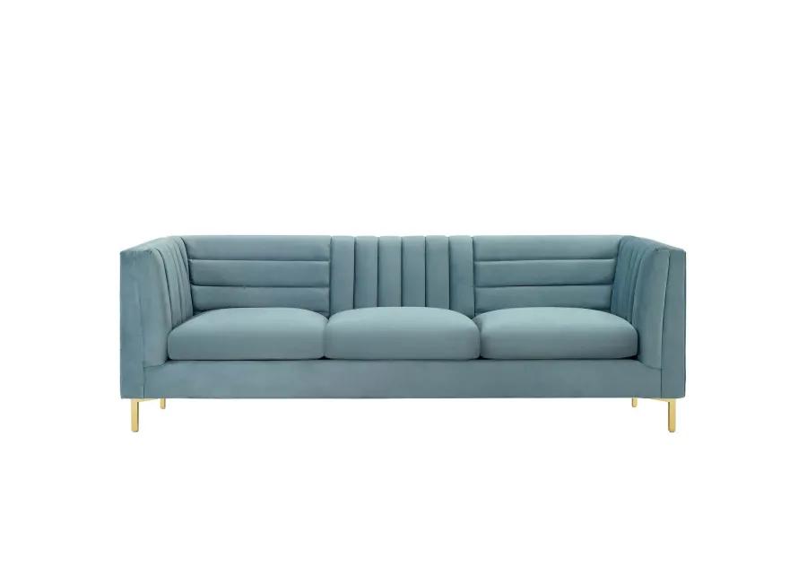 Ingenuity Channel Tufted Performance Velvet Sofa