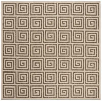 LINDEN 129 Collection LND129D-6SQ Beige / Cream 6'-7" X 6'-7" Square