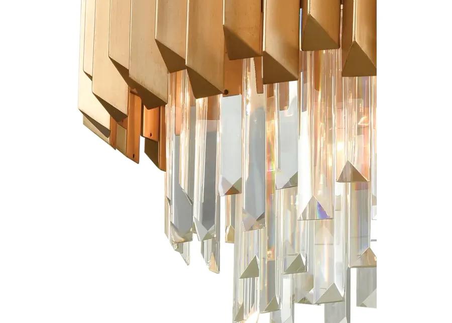 Seneca Falls 26" Wide 6-Light Chandelier - Matte Gold