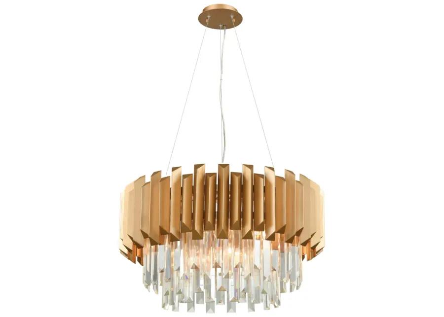 Seneca Falls 26" Wide 6-Light Chandelier - Matte Gold