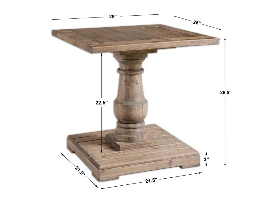 Stratford Pedestal End Table