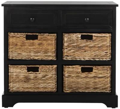 HERMAN STORAGE UNIT W/ WICKER BASKETS 