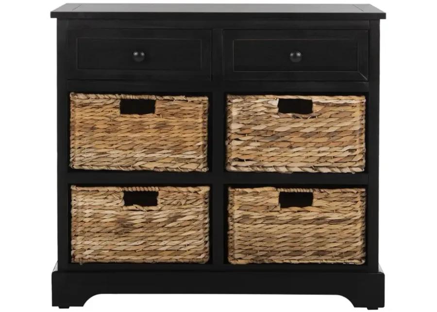 HERMAN STORAGE UNIT W/ WICKER BASKETS 