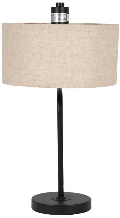 S/3 61"/21"metal Floor And Table Lamps, Black - Set of 3