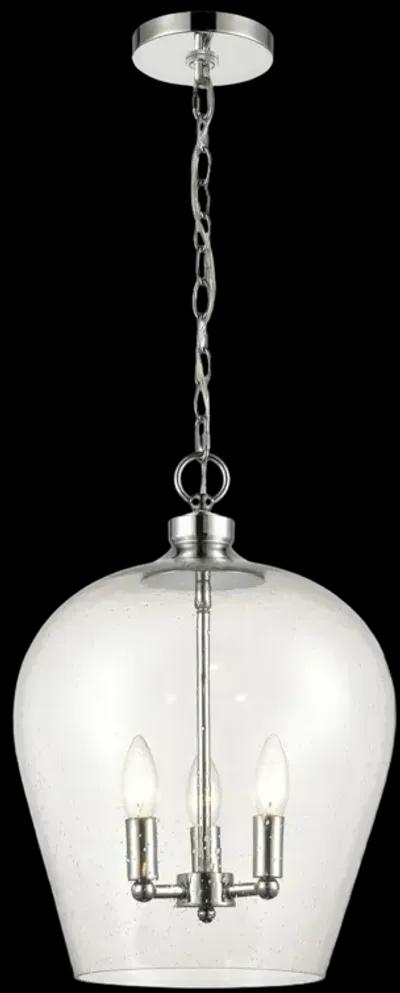 Darlene 13" Wide 3-Light Pendant - Polished Chrome