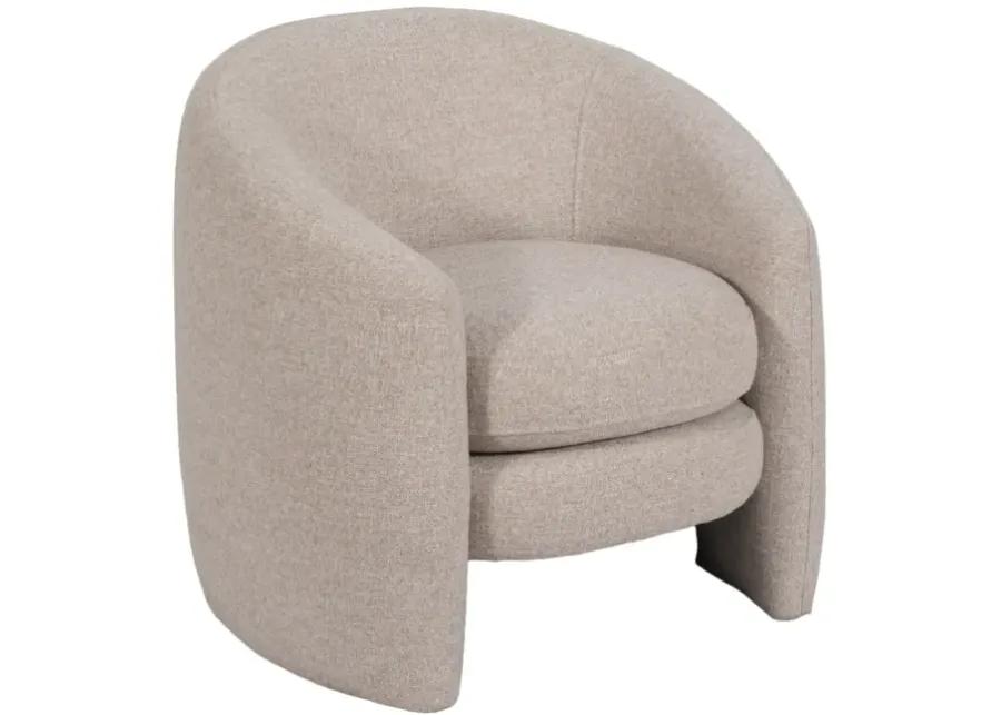 Barrel Arm Chair, Beige