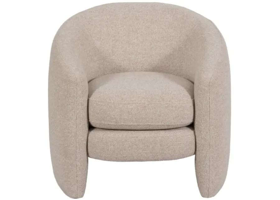 Barrel Arm Chair, Beige