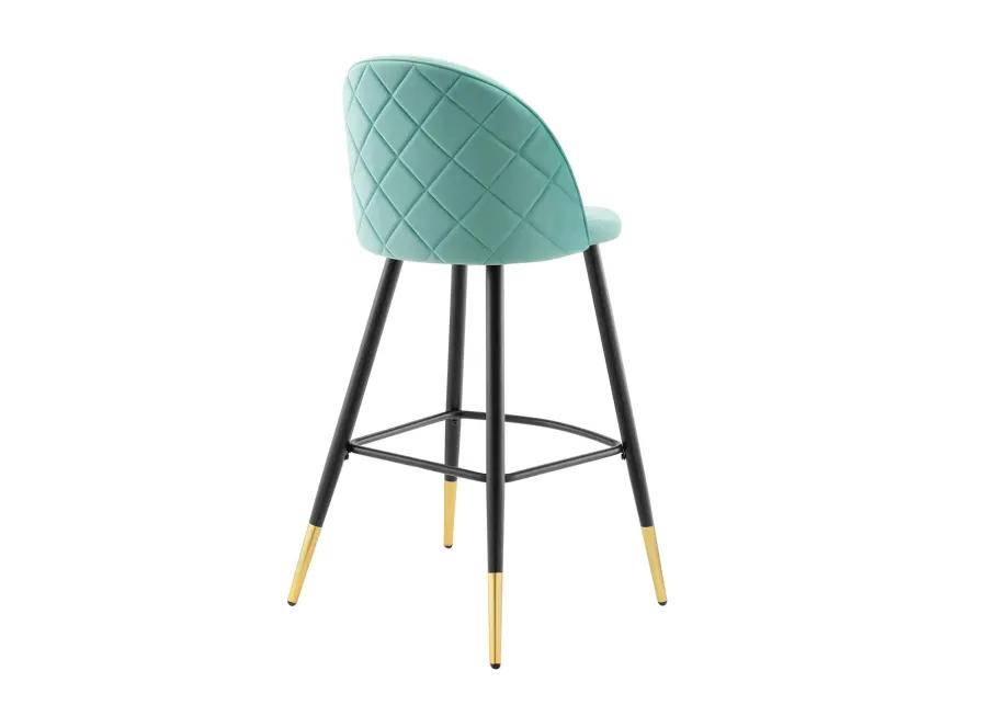 Cordial Performance Velvet Bar Stools - Set of 2