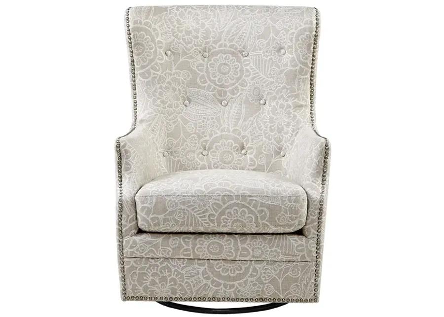 Madison Park Ella Cream Swivel Glider Chair