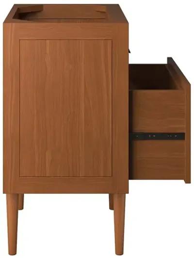 Cassia 24" Teak Wood Bathroom Vanity Cabinet (Sink Basin Not Included)