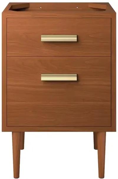 Cassia 24" Teak Wood Bathroom Vanity Cabinet (Sink Basin Not Included)