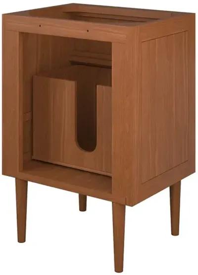 Cassia 24" Teak Wood Bathroom Vanity Cabinet (Sink Basin Not Included)