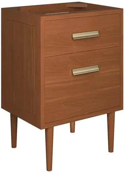 Cassia 24" Teak Wood Bathroom Vanity Cabinet (Sink Basin Not Included)