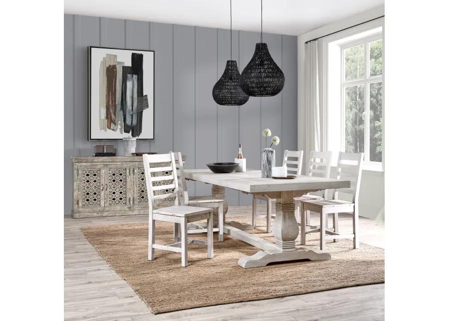 Quincy 94" Dining Table Nordic Ivory