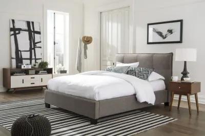 Adona Full-Size Upholstered Storage Bed in Dolphin Linen