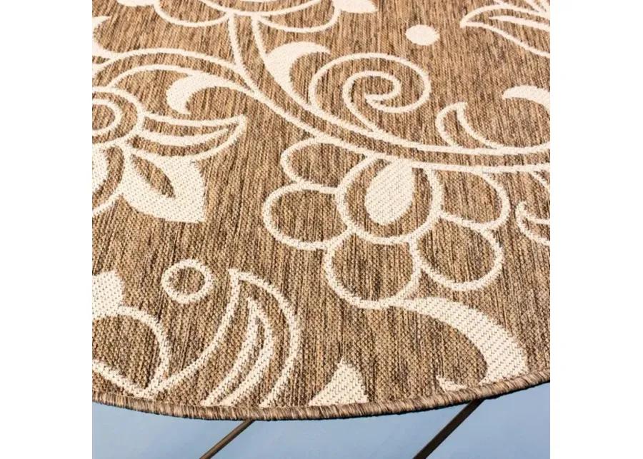 Safavieh BEACH HOUSE Collection BHS246T-5 Brown / Beige 5'-3" X 7'-6"