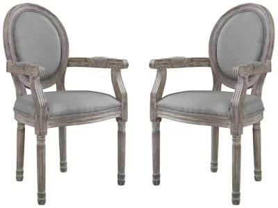 Emanate Dining Armchair Upholstered Fabric Set of 2