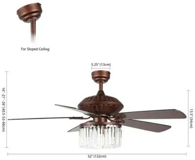 CRISTA CEILING FAN/REMOTE