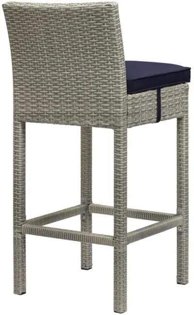 Conduit Outdoor Patio Wicker Rattan Bar Stool