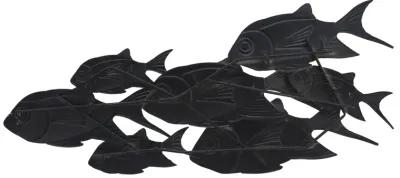 Metal 42" School Of Fish Wall Decor Wb