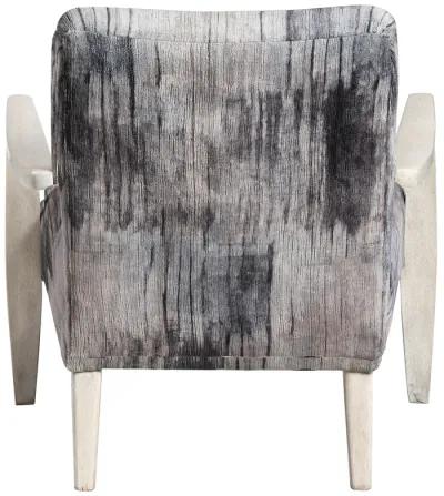 Watercolor Gray Chenille Accent Chair