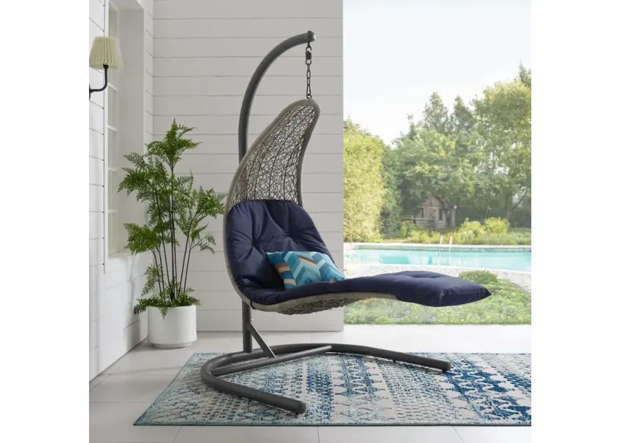 Landscape Hanging Chaise Lounge Outdoor Patio Swing Chair