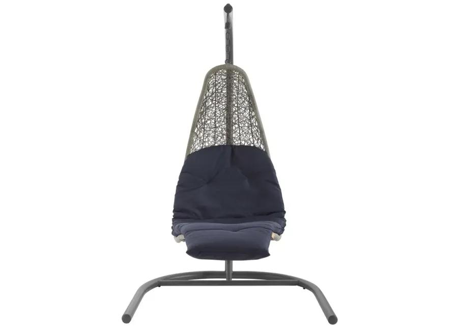 Landscape Hanging Chaise Lounge Outdoor Patio Swing Chair