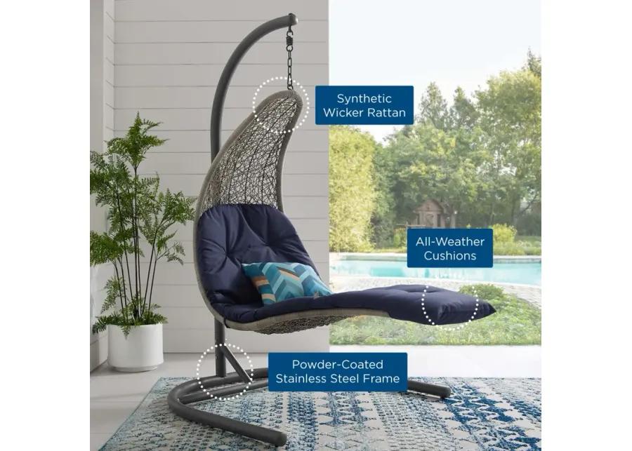 Landscape Hanging Chaise Lounge Outdoor Patio Swing Chair