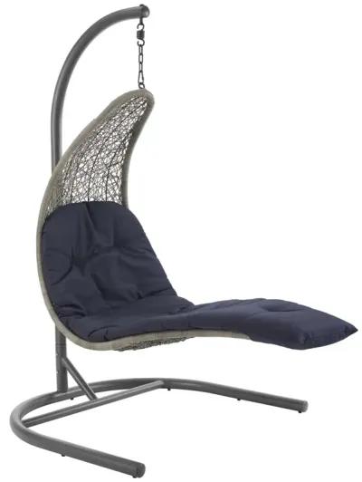 Landscape Hanging Chaise Lounge Outdoor Patio Swing Chair