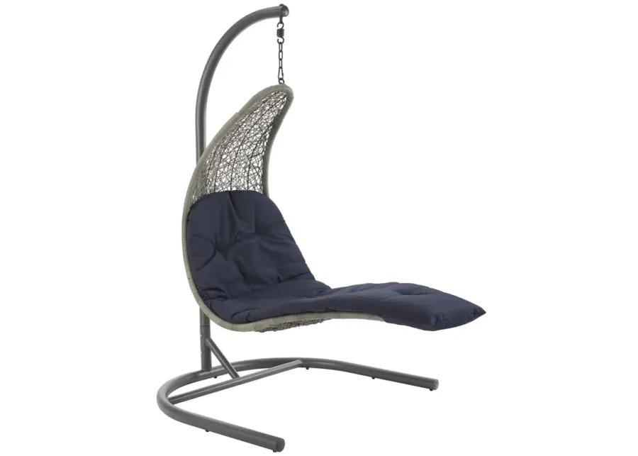 Landscape Hanging Chaise Lounge Outdoor Patio Swing Chair