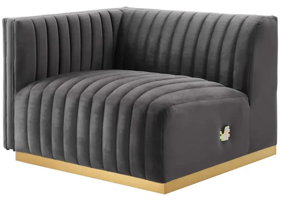 Conjure Channel Tufted Performance Velvet Sofa