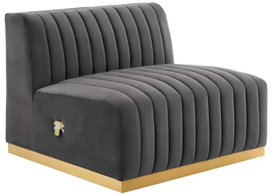 Conjure Channel Tufted Performance Velvet Sofa