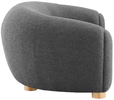 Abundant Boucle Upholstered Fabric Sofa