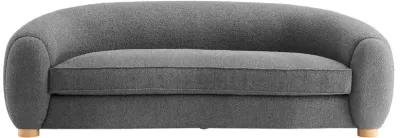 Abundant Boucle Upholstered Fabric Sofa