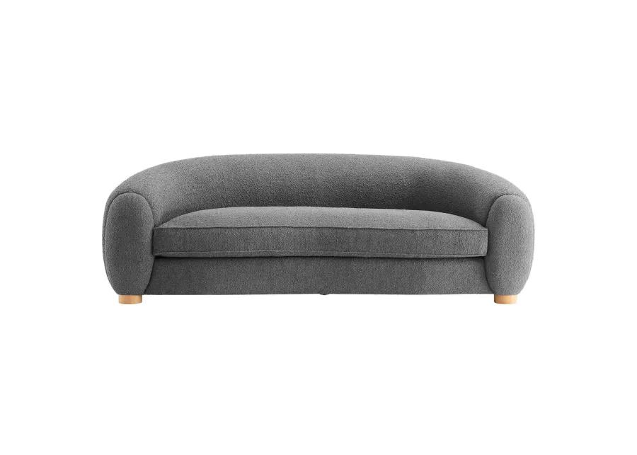 Abundant Boucle Upholstered Fabric Sofa