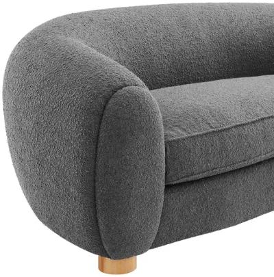 Abundant Boucle Upholstered Fabric Sofa