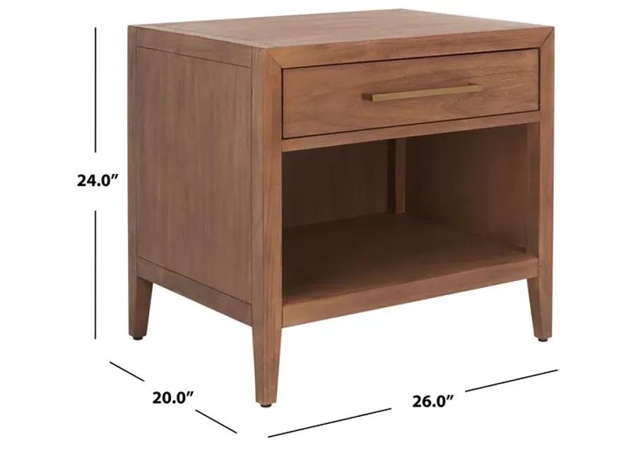 ARIELLA 1 DRAWER WD NIGHTSTAND