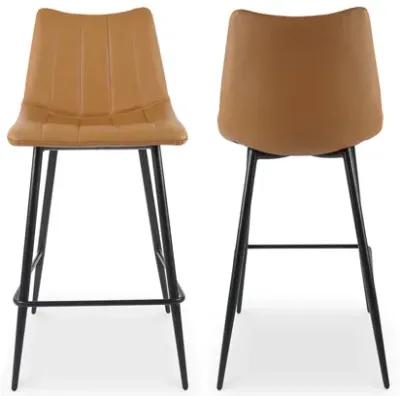 ALIBI COUNTER STOOL TAN-SET OF TWO