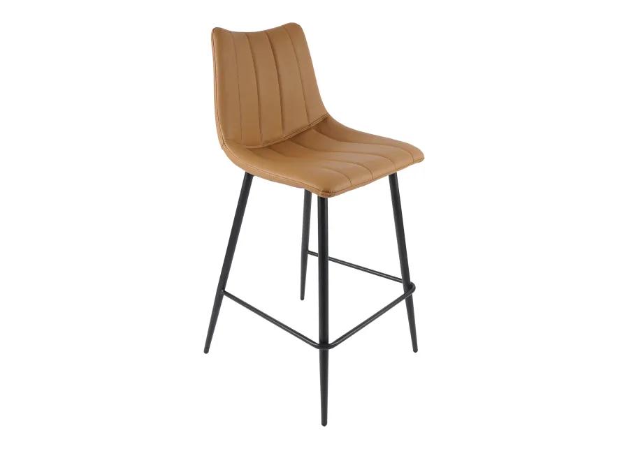 ALIBI COUNTER STOOL TAN-SET OF TWO