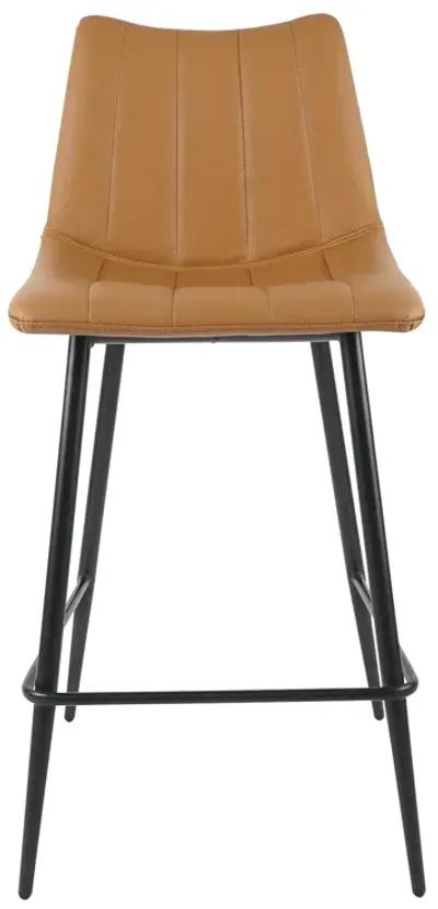 ALIBI COUNTER STOOL TAN-SET OF TWO