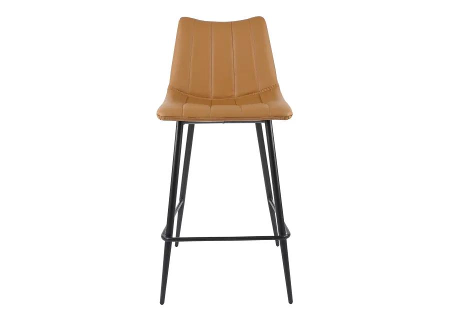 ALIBI COUNTER STOOL TAN-SET OF TWO