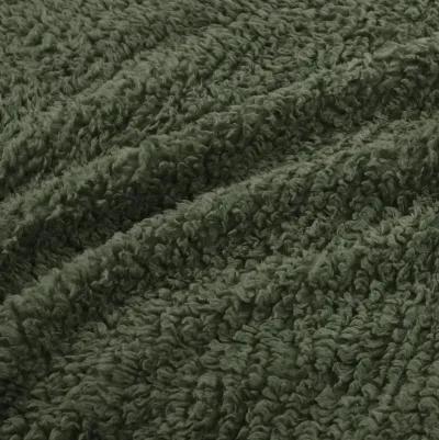 Woolrich Burlington Green Berber Blanket