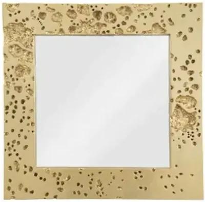 splotch mirror, gold leaf