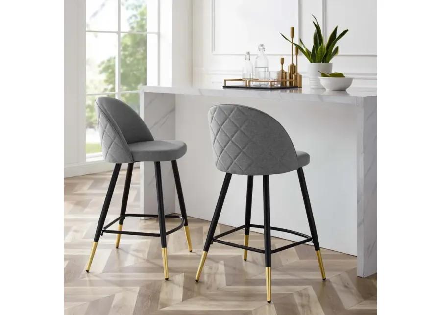 Cordial Fabric Counter Stools - Set of 2