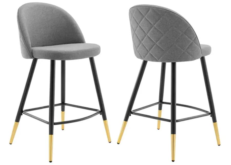 Cordial Fabric Counter Stools - Set of 2